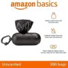 Amazon Basics Dog Poop Leak Proof Bags With Dispenser and Leash Clip, Unscented, 300 Count, 20 Pack of 15, Black, 13 Inch x 9 Inch - Image 2