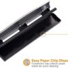 Bostitch Office Premium 3 Hole Punch, 12 Sheet Capacity, Metal, Rubber Base, Easy-Clean Tray, Silver - Image 3
