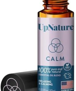 UpNature Calm Essential Oil Roll On - 100% Natural Relaxation Aromatherapy - Self Care Stocking Stuffers for Women & Men