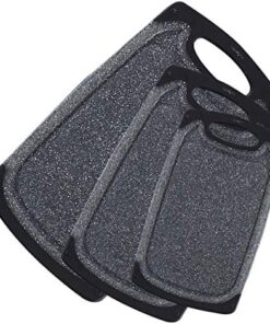 KIMIUP Kitchen Cutting Board (Set of 3),Professional Chopping Boards Sets,Dishwasher Safe Cutting Boards With Juice Grooves & Carrying Handle & No BPA