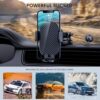 Car Phone Holder Mount Phone Mount for Car Windshield Dashboard Air Vent Universal Hands Free Automobile Cell Phone Holder Fit for iPhone Smartphone Carbon Fiber - Image 5