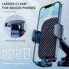 Car Phone Holder Mount Phone Mount for Car Windshield Dashboard Air Vent Universal Hands Free Automobile Cell Phone Holder Fit for iPhone Smartphone Carbon Fiber - Image 6
