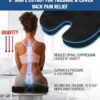 Everlasting Comfort Doctor Recommended Memory Foam Seat Cushions for Office Chairs - HSA FSA Eligible Tailbone Pain Relief Cushion - Image 2