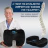 Everlasting Comfort Doctor Recommended Memory Foam Seat Cushions for Office Chairs - HSA FSA Eligible Tailbone Pain Relief Cushion - Image 6